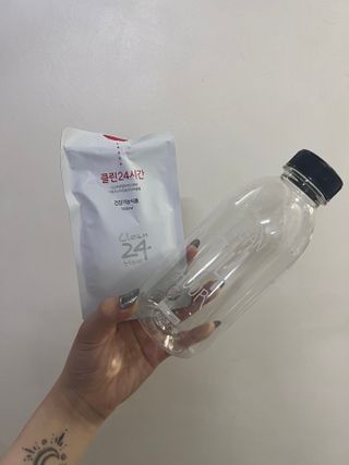 클린24시간 1BOX(5포) + 전용보틀(500ml) — 5점을 준 리뷰어가 2023년 7월 올린 사용 사진