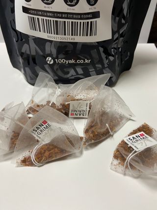 산그리메 국내산 호박차 100티백 대용량 삼각티백차 — 5점을 준 리뷰어가 2021년 7월 올린 사용 사진