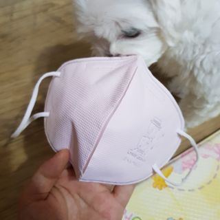[숨그림]  덴탈마스크 짱구 우리아이 그리고 내가 쓰는 믿을수있는 케릭터 마스크  16종 — 5점을 준 리뷰어가 2021년 10월 올린 사용 사진