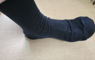 [사이즈가 있는 양말 필로이] 남/여 골지 발목 양말 4족 세트 남【S, M, L, XL】여【S, M, L】_컬러 랜덤 — 5점을 준 리뷰어가 2022년 6월 올린 사용 사진