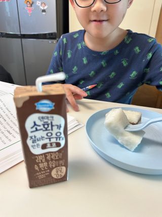[구매평]덴마크 소화가 잘되는 우유로 만든 초코, 190ml, 24개 — 5점을 준 리뷰어가 2025년 2월 올린 사용 사진