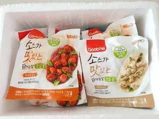 굽네몰 [굽네] 소스가 맛있는 닭가슴살 한입 볼 2종 8팩 — 4점을 준 리뷰어가 2021년 3월 올린 사용 사진