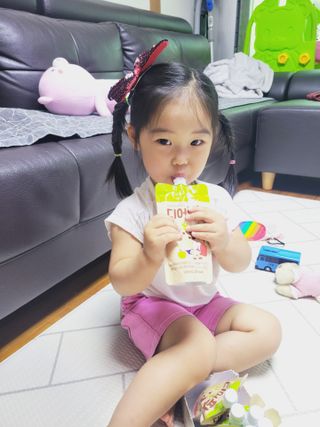 [몸엔용] 우리 아이 건강간식, 달콤한 녹용곤약젤리 디어팡 4종 — 5점을 준 리뷰어가 2021년 8월 올린 사용 사진