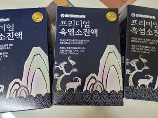 참앤들황토농원 국내산 흑염소를 정성스럽게 담은, 프리미엄 흑염소 진액 70ml x 30포 1박스 — 4.5점을 준 리뷰어가 2023년 1월 올린 사용 사진