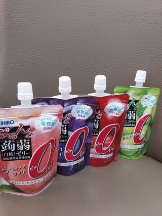 ORIHIRO 오리히로 곤약젤리 제로칼로리 130g 4종 4팩(맛별로 1팩씩) — 5점을 준 리뷰어가 2023년 2월 올린 사용 사진