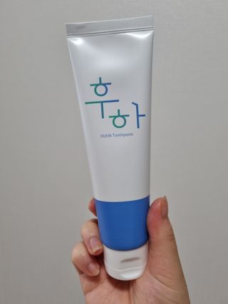 [심폐소생소] 무불소 임산부 천연 치약 — 5점을 준 리뷰어가 2021년 8월 올린 사용 사진