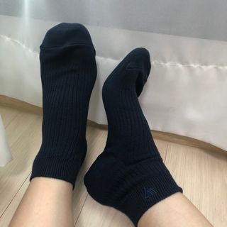 [사이즈가 있는 양말 필로이] 남/여 골지 발목 양말 4족 세트 남【S, M, L, XL】여【S, M, L】_컬러 랜덤 — 5점을 준 리뷰어가 2022년 6월 올린 사용 사진