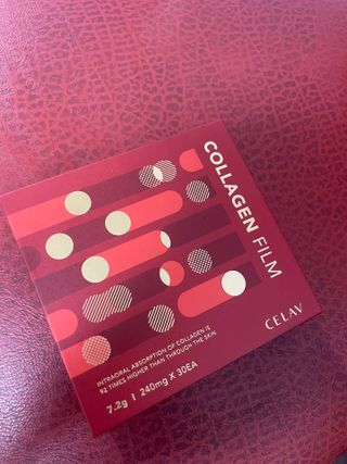 프리마인 귀족의 콜라겐, 92배 흡수율. 럭셔리 프리미엄 셀라브 콜라겐필름 30매 — 5점을 준 리뷰어가 2021년 10월 올린 사용 사진