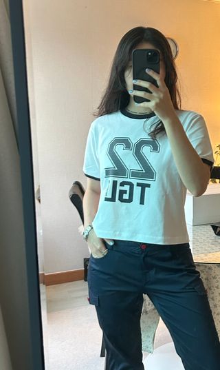 더그린랩 WOMEN SPORTY 22 CROP SHORT SLEEVE — 4.5점을 준 리뷰어가 2023년 6월 올린 사용 사진