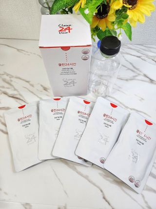 클린24시간 1BOX(5포) + 전용보틀(500ml) — 5점을 준 리뷰어가 2022년 9월 올린 사용 사진