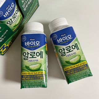 LIVE 매일바이오 알로에 드링킹 요거트 — 5점을 준 리뷰어가 2022년 4월 올린 사용 사진
