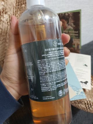 와프랩 운동하는 여성을 위한 더블유 미세먼지 세정 약산성 천연유래 샴푸 — 5점을 준 리뷰어가 2022년 3월 올린 사용 사진