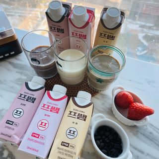 파워풀엑스 [프쌤] 더 맛있고 강력해진 고단백 음료 3종 (초코맛,딸기맛,커피맛) — 5점을 준 리뷰어가 2023년 1월 올린 사용 사진