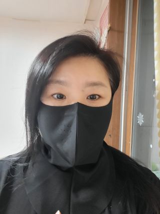 [AVAVE] 어베이브 올인원히트 스포츠 골프 방한 넥워머 마스크 — 5점을 준 리뷰어가 2024년 1월 올린 사용 사진