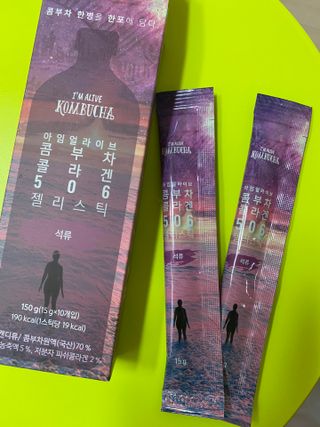 엘리샤코이 아임얼라이브 콤부차 콜라겐 506 스틱젤리 석류 — 4점을 준 리뷰어가 2021년 6월 올린 사용 사진