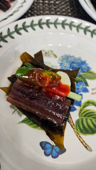 마라도푸드 포항 구룡포 햇 과메기 야채세트 마라도회식당 꽁치 — 5점을 준 리뷰어가 2024년 1월 올린 사용 사진