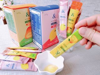 비타앤C 레몬맛, 망고맛 — 5점을 준 리뷰어가 2021년 5월 올린 사용 사진