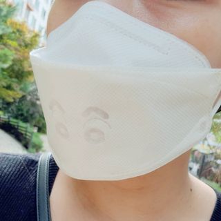 [숨그림] 3D 입체형, 짱구, 무직타이거, 빨강머리앤 우리아이 그리고 내가 쓰는 믿을수있는 케릭터 마스크 — 5점을 준 리뷰어가 2021년 9월 올린 사용 사진