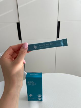 클린24시간 슬림앤유산균 1박스 (3.5g X 15포) — 5점을 준 리뷰어가 2022년 12월 올린 사용 사진
