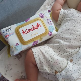 킨도 아기 물티슈 골드 일반형 — 5점을 준 리뷰어가 2021년 8월 올린 사용 사진