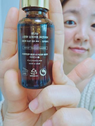 스킨큐어 산다화 비타민c 화이트닝 에센스 30ml — 5점을 준 리뷰어가 2022년 2월 올린 사용 사진
