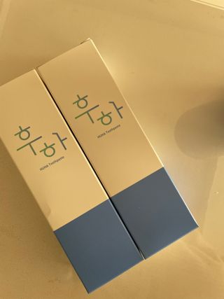 [심폐소생소] 무불소 임산부 천연 치약 — 5점을 준 리뷰어가 2021년 11월 올린 사용 사진