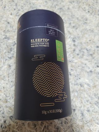 프리마인 자체 기업부설 연구소에서 찾아낸 건강한 수면의 비밀.  슬립토 플러스 30포 — 4점을 준 리뷰어가 2022년 5월 올린 사용 사진