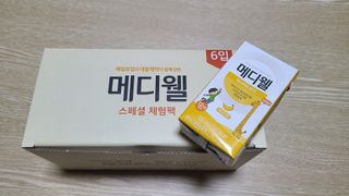 메디웰 페디아드링크 미니 바나나맛 — 5점을 준 리뷰어가 2022년 8월 올린 사용 사진