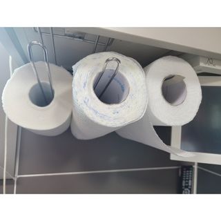 부직포나라 중금속유해물질ZERO 뜯어쓰는 주방 일회용수세미 60매 2매 — 3점을 준 리뷰어가 2022년 9월 올린 사용 사진