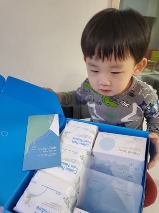 설랩수앤슈, 직접 만들어 쓰는 아기 물티슈 — 5점을 준 리뷰어가 2021년 11월 올린 사용 사진
