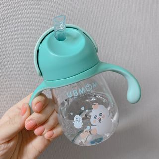 유비맘 트라이탄 코니빨대컵_컬러 랜덤 발송 — 5점을 준 리뷰어가 2021년 3월 올린 사용 사진