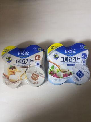 매일바이오 그릭요거트 오리지널 플레인 4개, 로스터리 커피믹스 4개 — 5점을 준 리뷰어가 2021년 12월 올린 사용 사진