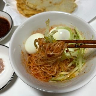 [한면원] 비빔국수 2인분 — 4.5점을 준 리뷰어가 2022년 8월 올린 사용 사진