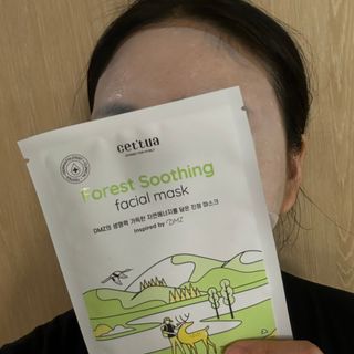 세뚜아(Cettua) 나우[세뚜아] 포레스트 수딩 마스크 Cettual Forest  Soothing Mask 4매 — 5점을 준 리뷰어가 2024년 4월 올린 사용 사진