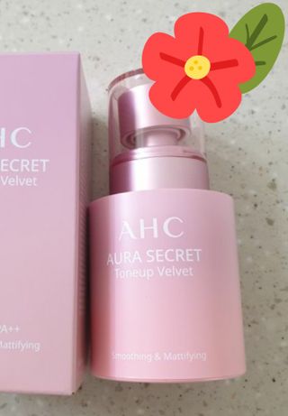 AHC 아우라 시크릿 톤업 벨벳 — 4점을 준 리뷰어가 2021년 4월 올린 사용 사진