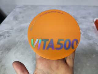 광동생활건강 MF[광동] 비타500✨주름개선·미백·SPF50+🌞퍼펙트쉴드 빅 선쿠션 본품 — 5점을 준 리뷰어가 2024년 5월 올린 사용 사진