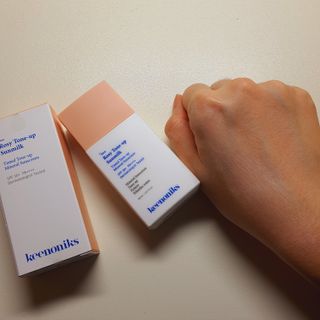 키노닉스 로지 톤업 선밀크 — 4점을 준 리뷰어가 2021년 8월 올린 사용 사진