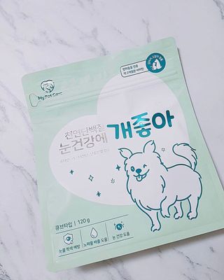 My Pet Care 천연단백질 눈건강에 개좋아 — 5점을 준 리뷰어가 2021년 1월 올린 사용 사진