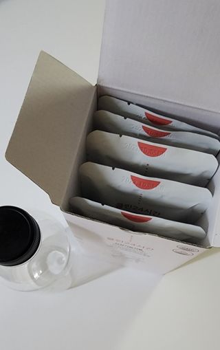 클린24시간 1BOX(5포) + 전용보틀(500ml) — 3.5점을 준 리뷰어가 2022년 8월 올린 사용 사진