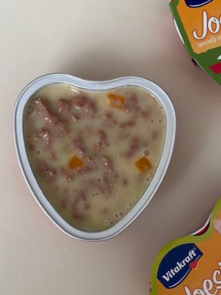 비타크래프트 조에시 하트캔 85g 강아지 습식캔 10캔 — 5점을 준 리뷰어가 2021년 7월 올린 사용 사진