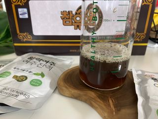 참유원 특허제조 활력 여주진액 여주즙 50포 — 5점을 준 리뷰어가 2022년 3월 올린 사용 사진