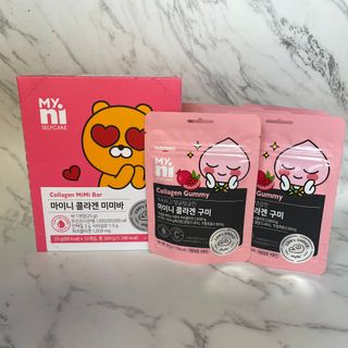 일동제약 마이니 마이니 늘씬날씬 콜라겐 세트 — 5점을 준 리뷰어가 2021년 2월 올린 사용 사진