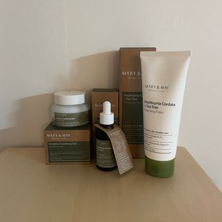 마리엔메이 센서티브 수딩 젤 크림 + 어성초 티트리 추출물 세럼 + 어성초 티트리 모공 클렌징 폼 — 5점을 준 리뷰어가 2021년 9월 올린 사용 사진
