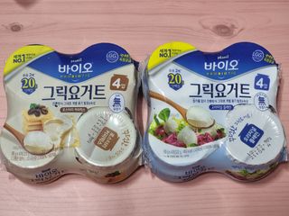 매일바이오 그릭요거트 오리지널 플레인 4개, 로스터리 커피믹스 4개 — 4점을 준 리뷰어가 2021년 12월 올린 사용 사진