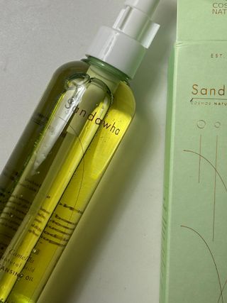스킨큐어 산다화 순한 클렌징 동백 오일 200ml — 5점을 준 리뷰어가 2023년 8월 올린 사용 사진