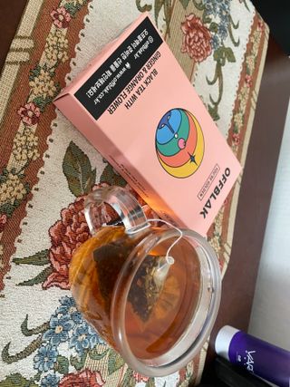 [오프블랙] 아침을 상큼하게 시작하는 에너지티! 유아골든 블렌딩홍차 12T — 4점을 준 리뷰어가 2022년 2월 올린 사용 사진