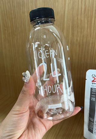 클린24시간 1BOX(5포) + 전용보틀(500ml) — 5점을 준 리뷰어가 2023년 7월 올린 사용 사진