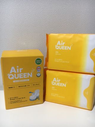 에어퀸 뉴브레스 유기농 생리대 4종 (팬티라이너 20P + 중형 10P + 대형 10P + 오버나이트 8P)_체험단 — 5점을 준 리뷰어가 2024년 5월 올린 사용 사진