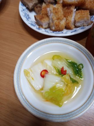 셰프애찬 단호박 백김치 1kg — 5점을 준 리뷰어가 2022년 10월 올린 사용 사진
