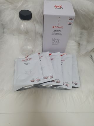클린24시간 1BOX(5포) + 전용보틀(500ml) — 5점을 준 리뷰어가 2022년 10월 올린 사용 사진